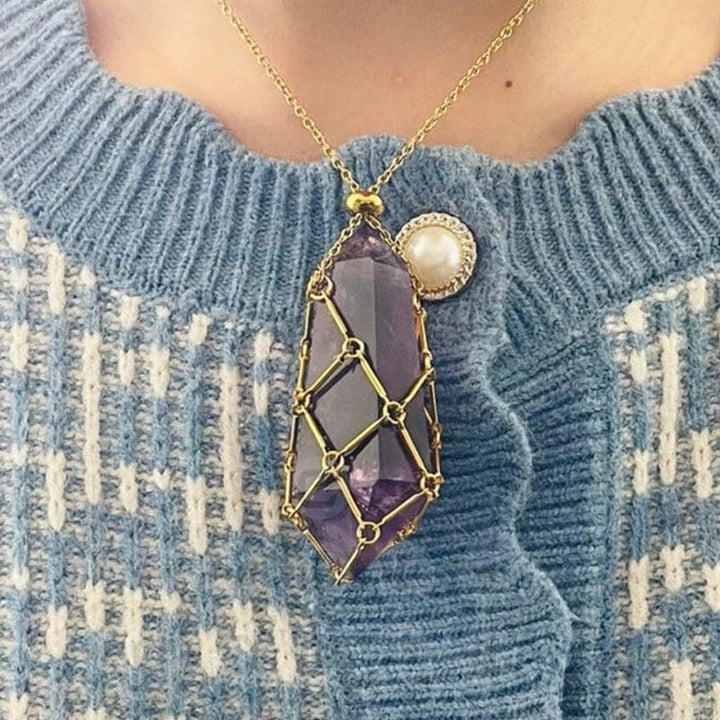 Skanto | Krystallstein Choker Halskjede