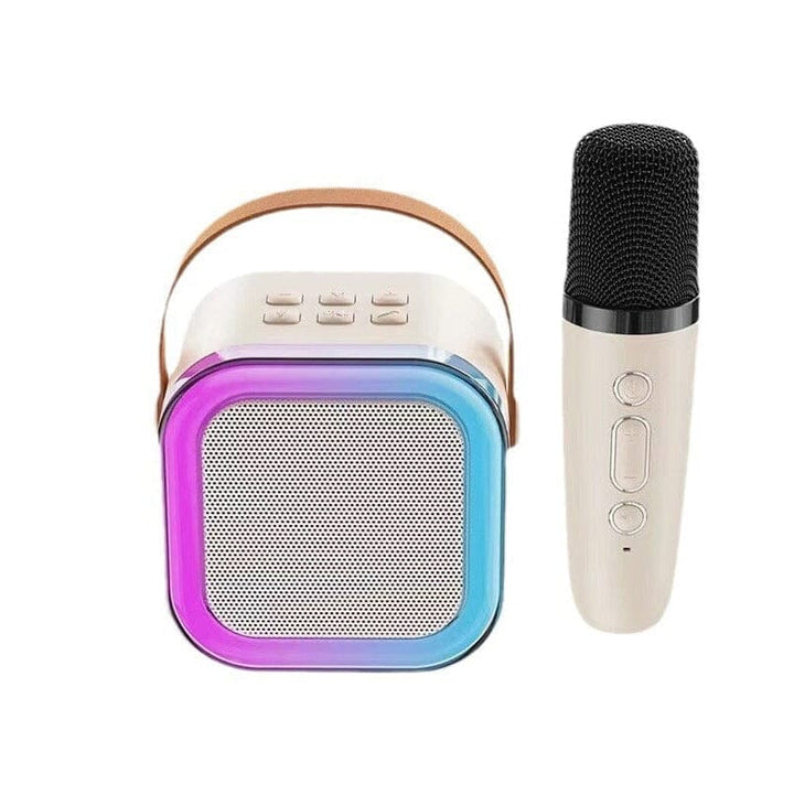 Mini karaoke maskin med trådløse mikrofoner | Skanto