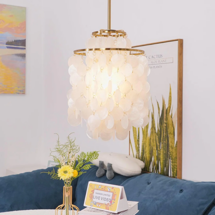 Skanto | Stilig vintage lampe med skjell og kystatmosfære