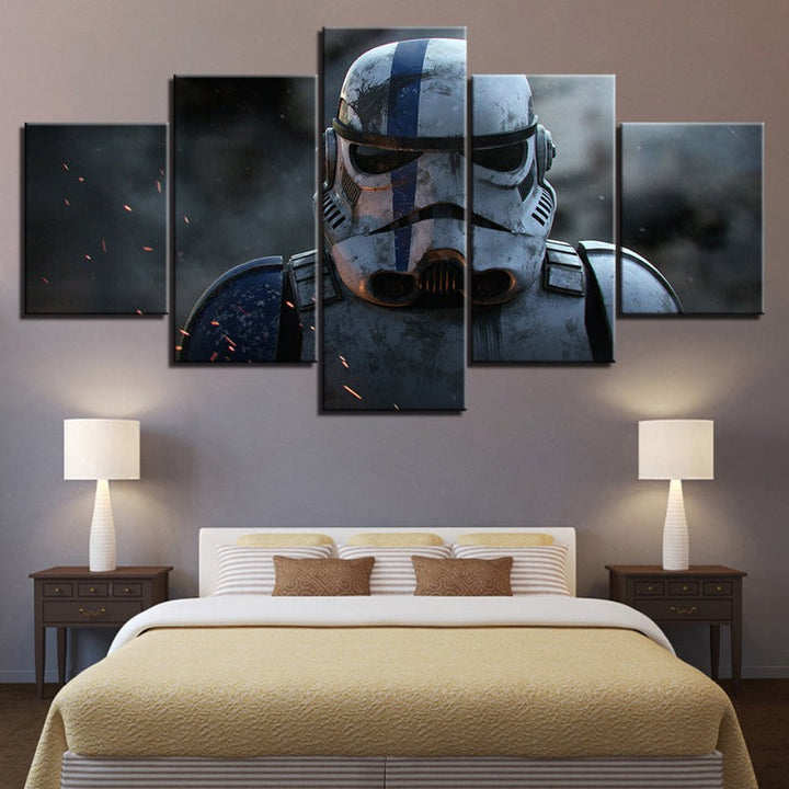 Stormtrooper Star Wars – 5-delt lerretsbilde – Høyoppløselig trykk
