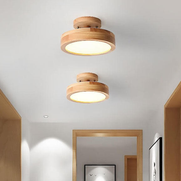 Skanto LED Rund Taklampe | Nordisk Design | Semi-Flush Montering | Økonomisk Innendørs Belysning