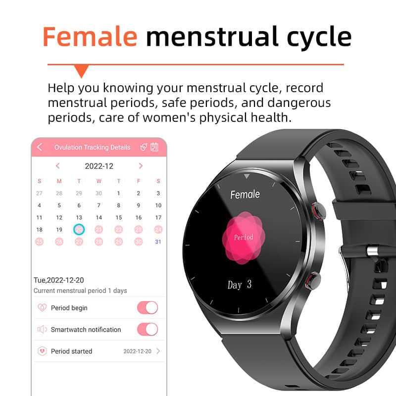 Skanto |  Én-Klikk Blodsukker Blodtrykk Ekg/Ekg Hrv Hjerteovervåking Suga Pro Helse Smartswatch