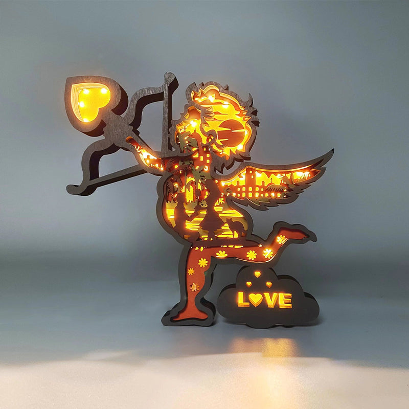 Valentinsdag 3D Treutskjæringer Ornamenter | Skanto
