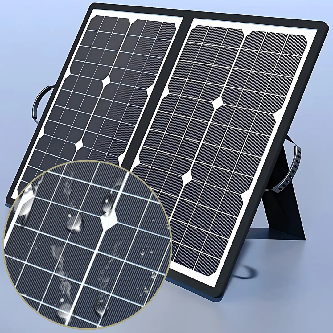 PowerFlex 1000W Sammenleggbart Solpanel – Porterbar Solenergi for Camping og Utendørs | Skanto