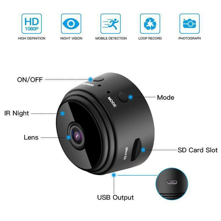 1080p Magnetisk WiFi Mini Kamera - RV Campingvogn Bakoverkamera