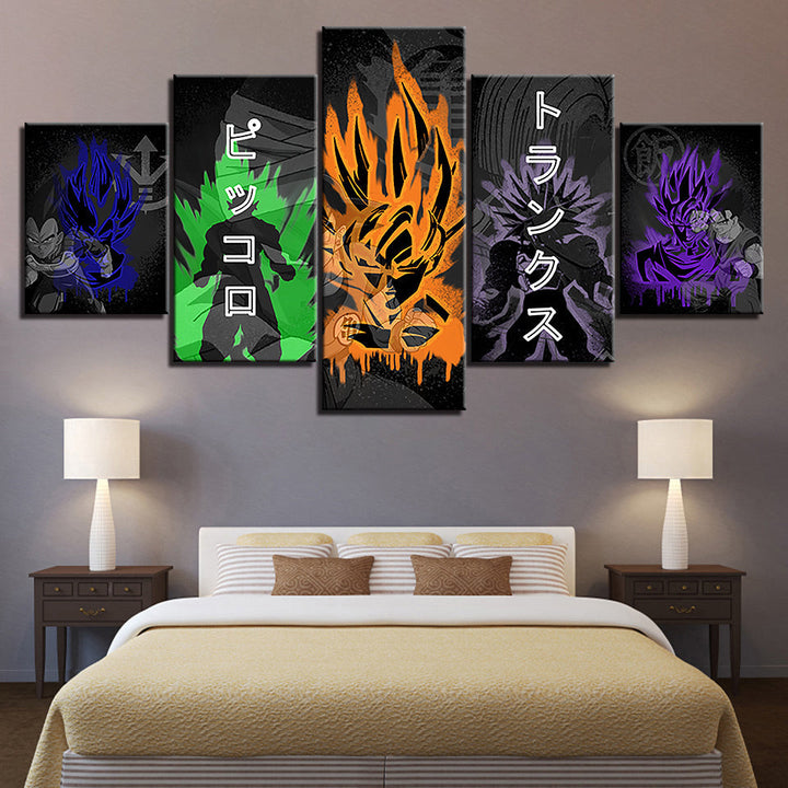 Dragon Ball Z Kunst - Lerret Veggkunst Maleri