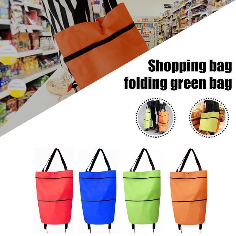 Skanto | 2 I 1 Sammenleggbar Handlekurv Tote Bag