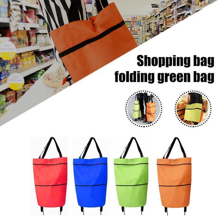 Skanto | 2 I 1 Sammenleggbar Handlekurv Tote Bag
