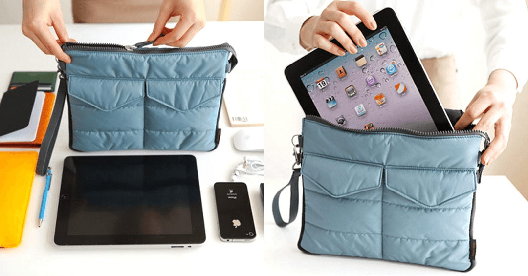 Skanto | Slim Bag-in-Bag - Laget av polyester - Bærbar & liten - Flere glidelåslommer - Passer lett i kofferten din