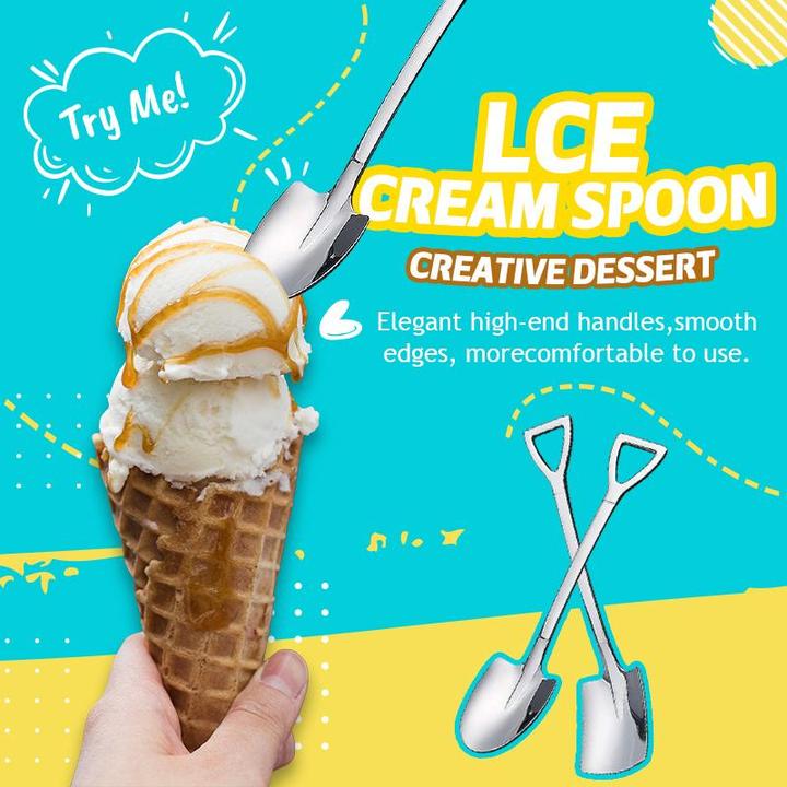 Skanto | Kreativ Dessert Iskrem 304 Rustfritt Stål Spade Skje