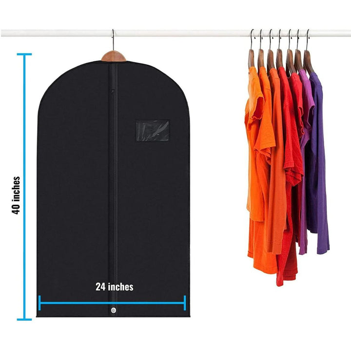 Skanto | 5 Premium Garment Bags - Med Gjennomsiktig Vindu, Vannavvisende - 40"/54" Inches