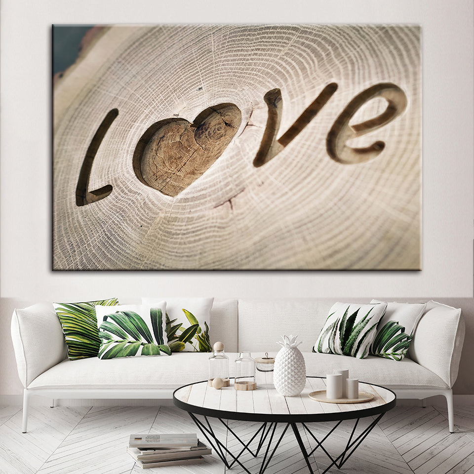 Love Forever - Lerret Veggkunst Maleri