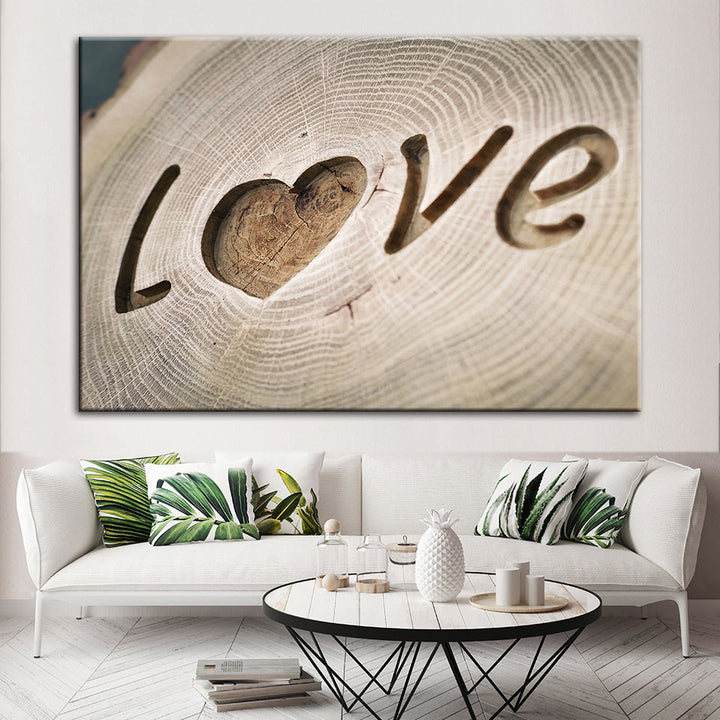 Love Forever - Lerret Veggkunst Maleri