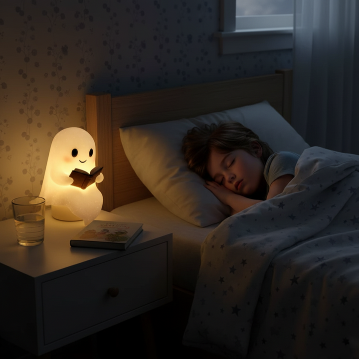 NachtGeist Lampe – Håndlaget Dekorativ Nattlampe med Varmlight | Skanto