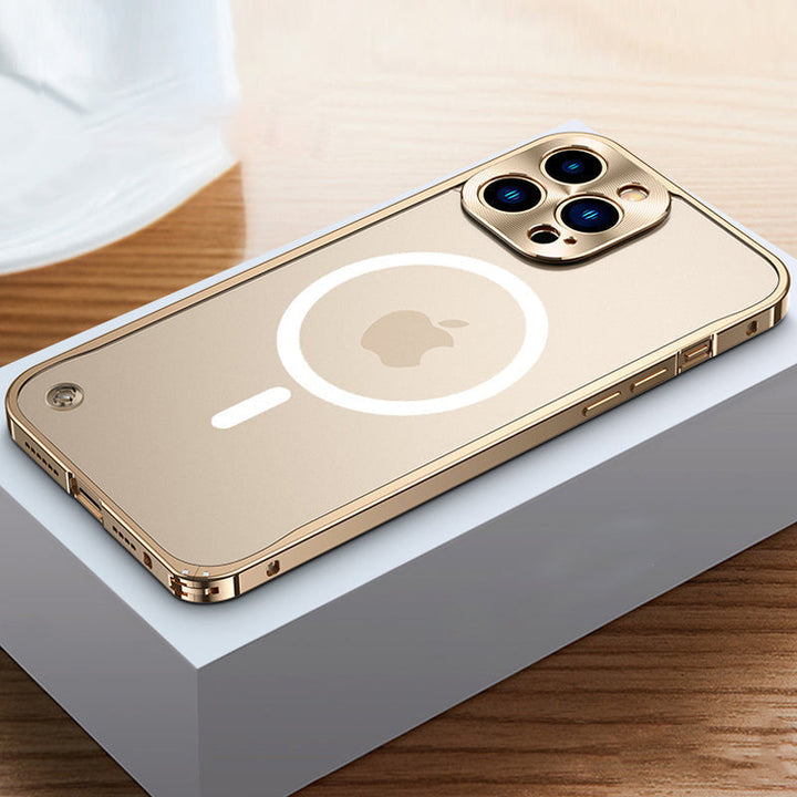 Magnetisk deksel for iPhone med metallramme | Skanto