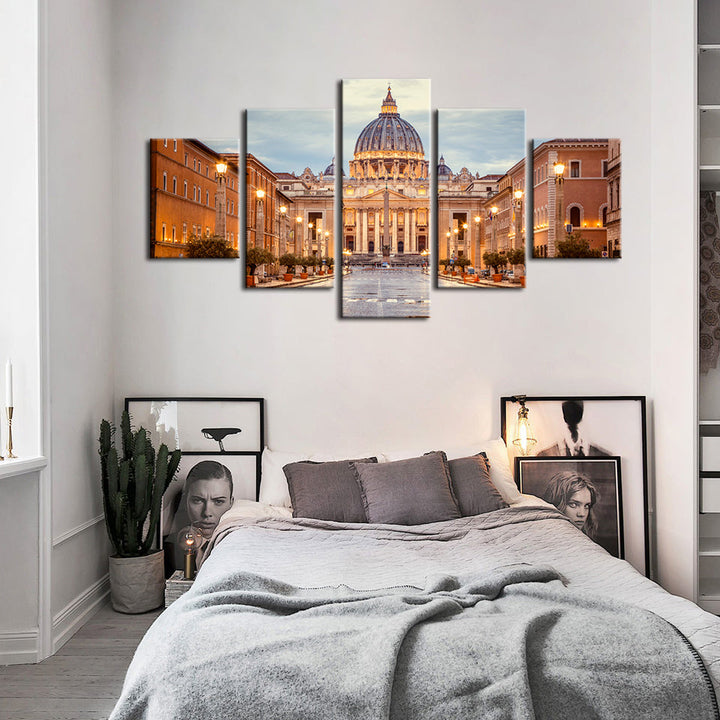 Fresh Palace 5 Stück - Lerret Veggkunst Maleri