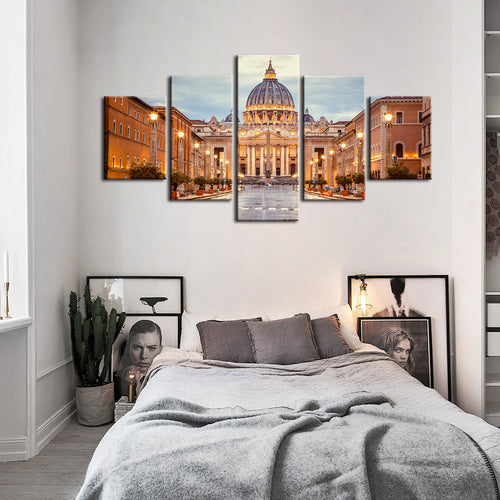 Fresh Palace 5 Stück - Lerret Veggkunst Maleri