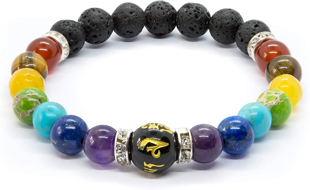 Chakra Healing Crystal Bracelet | Omfavn naturens kraft med dette symbolske tilbehøret Skanto
