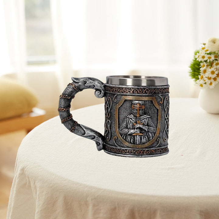 Kreativ rustfritt stål middelalder krus tankard for øl kaffe | Skanto