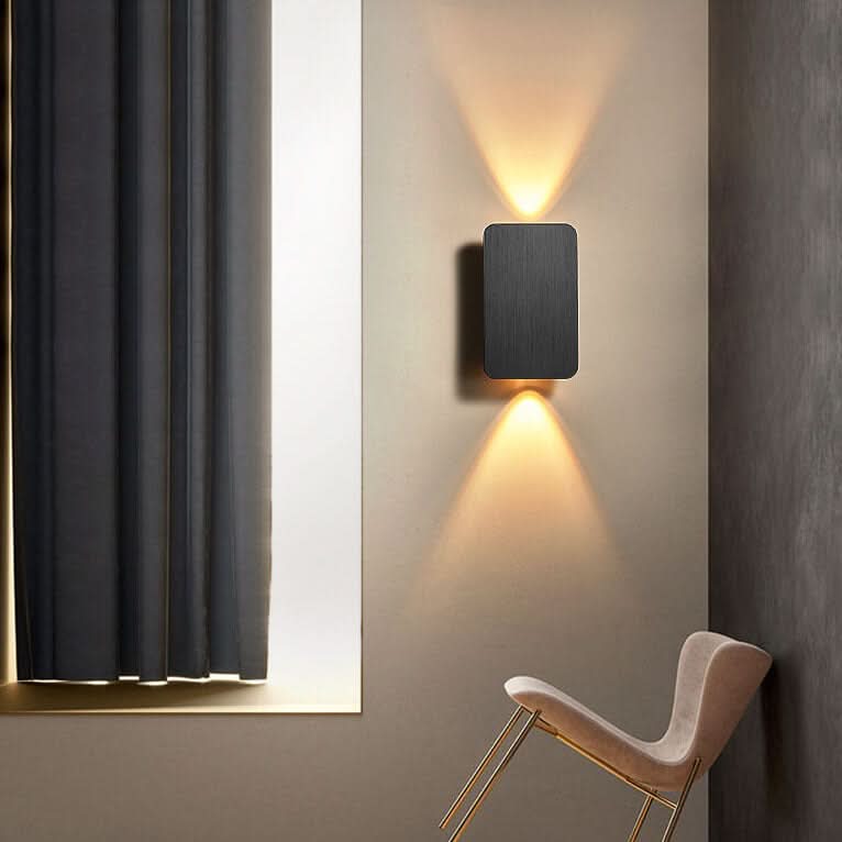 Skanto | Nordisk Minimalistisk Aluminium Rektangulær LED Vegglampe