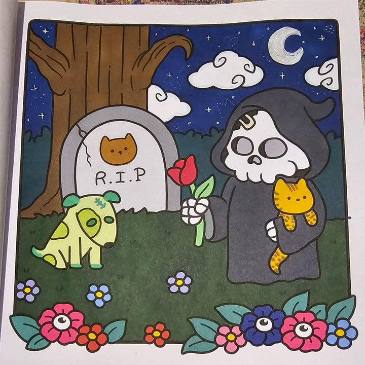 Skanto | Spooky Cutie: Malebok for voksne og tenåringer