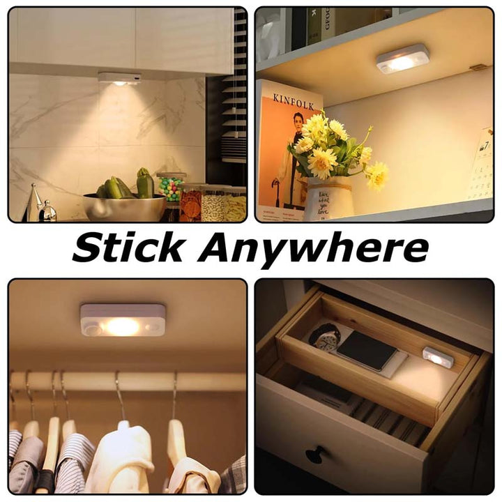 Skanto | LED Bevegelsessensor Spotlys - 4 stk