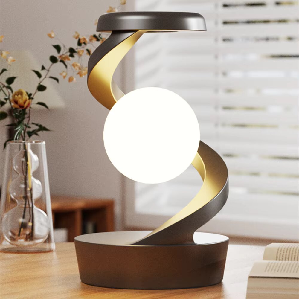 OrbitGlow Lampe - Stilig Belysning med Trådløs Lading | Skanto