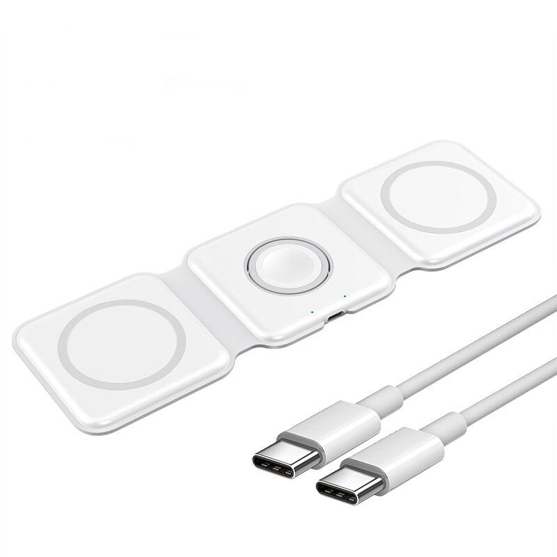 3 i 1 Trådløs Magnetisk Lader | Skanto