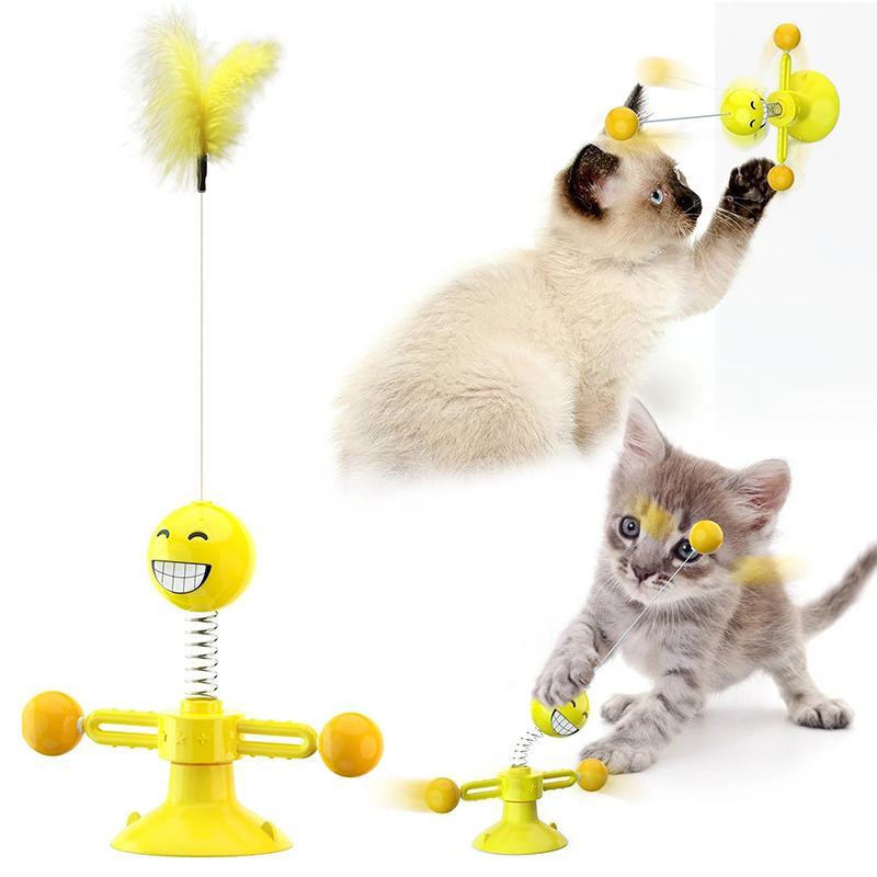 Multifunksjonelt spinning leketøy for katter | Skanto