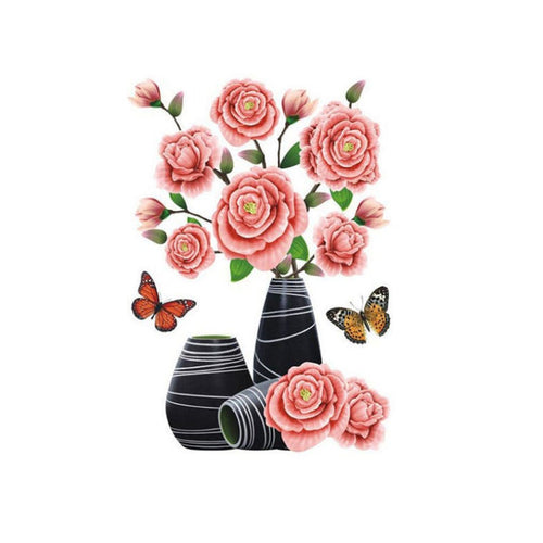 DIY Plantevase 3D Stereo Klistremerker Selvklebende | Skanto