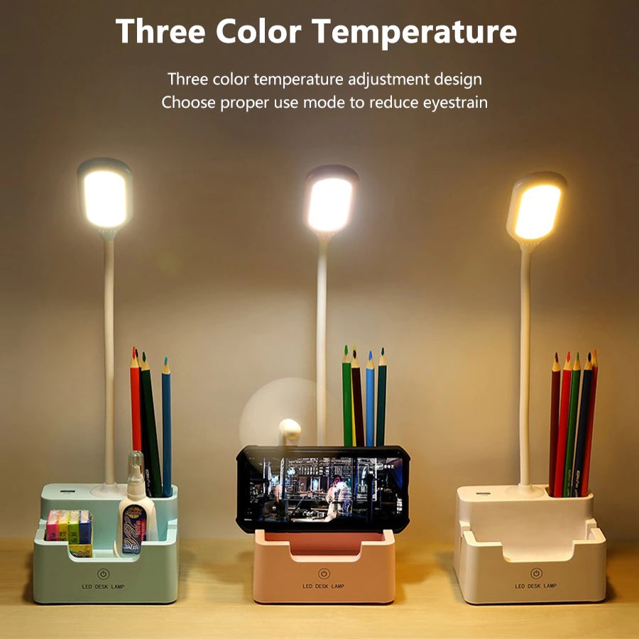 Skanto | Skrivebordslampe med telefonholder