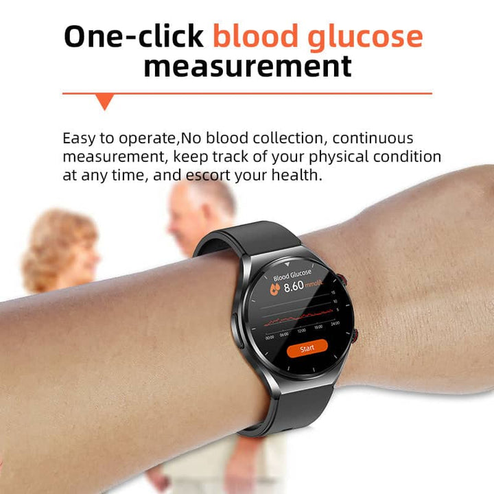 Skanto |  Én-Klikk Blodsukker Blodtrykk Ekg/Ekg Hrv Hjerteovervåking Suga Pro Helse Smartswatch
