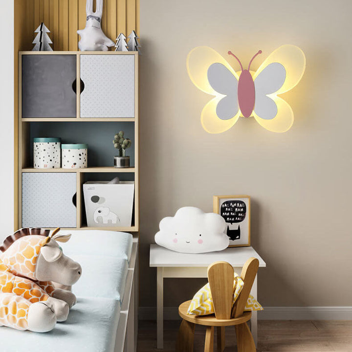Skanto | LuminoArt – Vegglampe LED kreativ formet som en sommerfugl med 1 lys i akryl