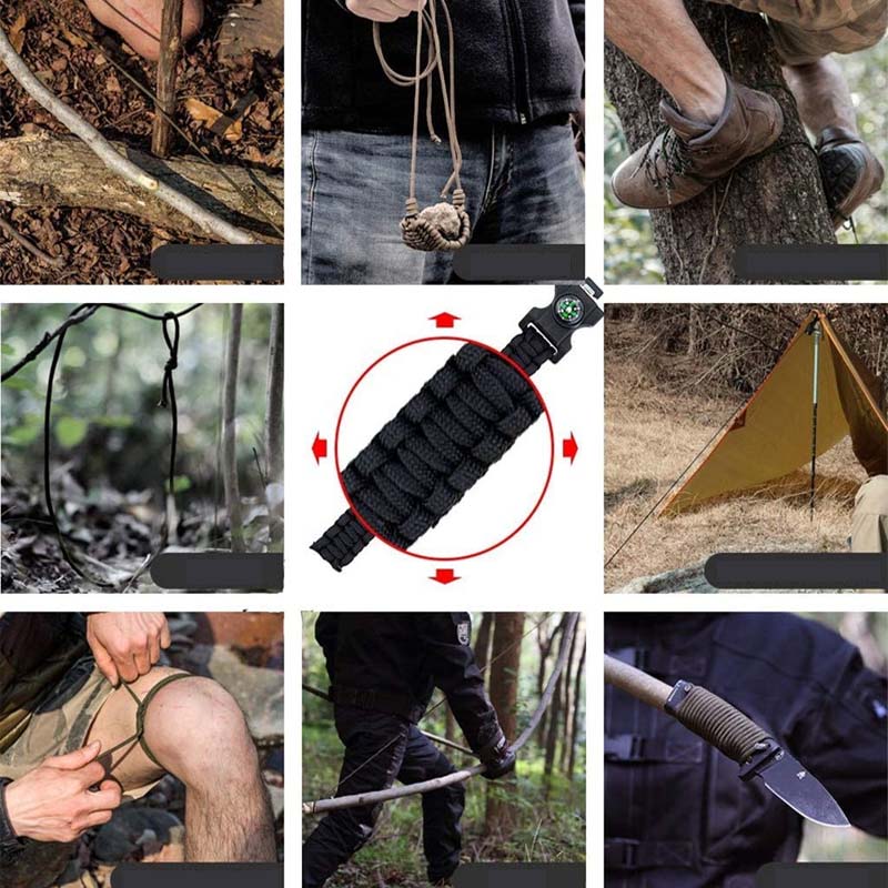 Skanto | Multi-funksjonell overlevelses paracord armbånd