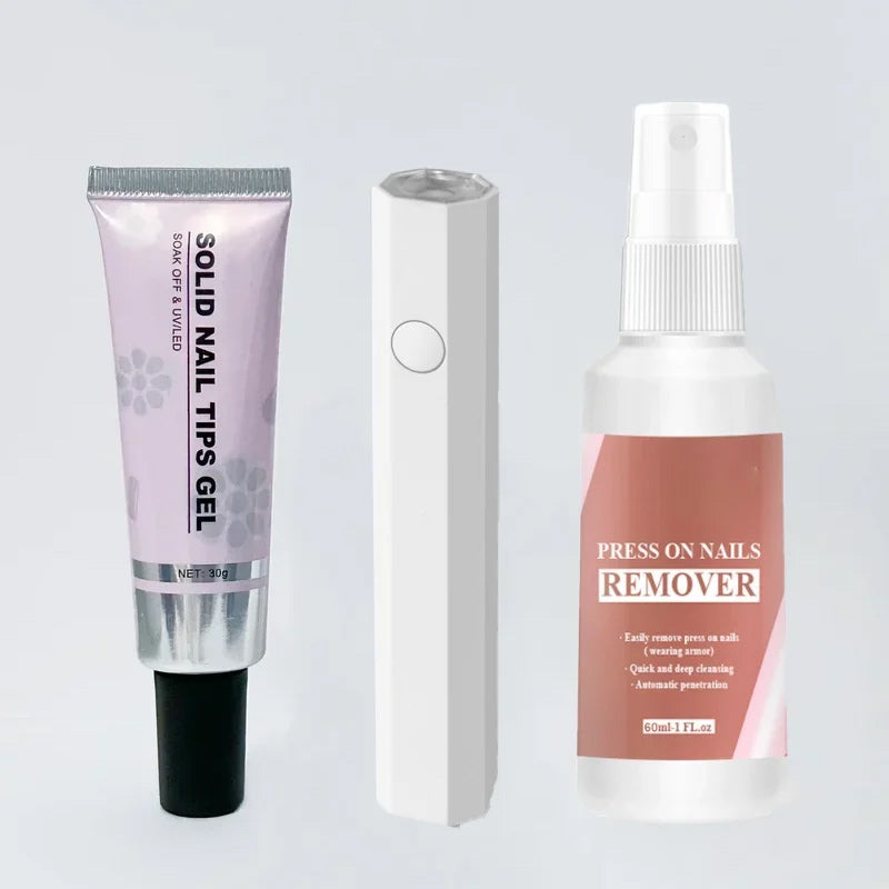 Skanto | Magic Solid Nail Glue Set 3-i-1 Neglekunstsett