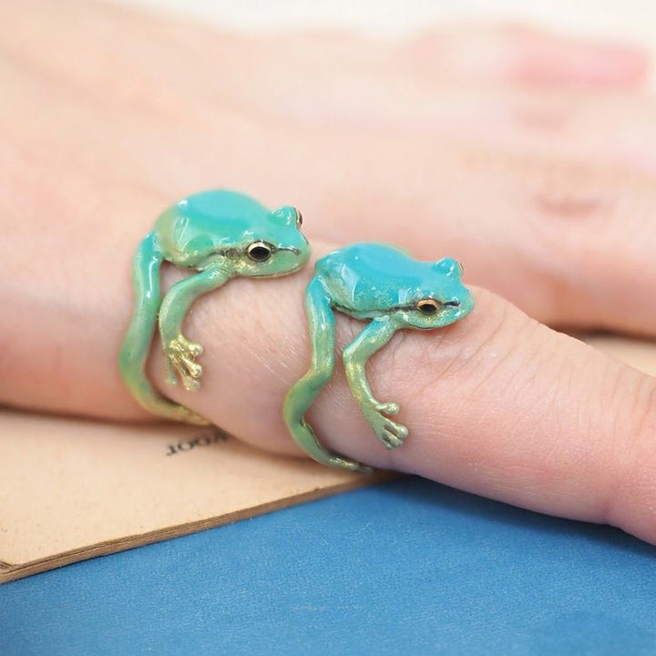 Skanto | Nyeste-tree Frog Ring Øredobber