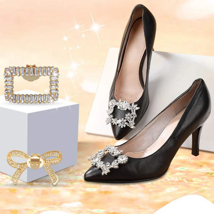 Skanto | Detachable Rhinestone Heels with Buckle