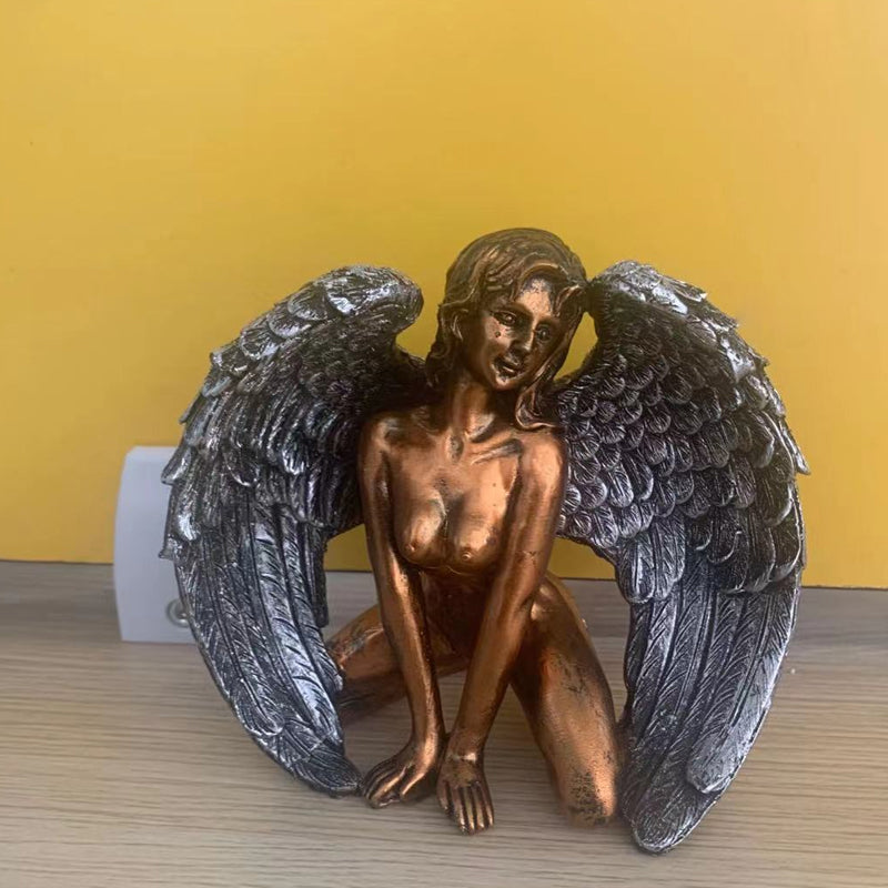 Skanto | Art Angel Kvinnelige Kvinne Vinger Knelende Kappe Hatt