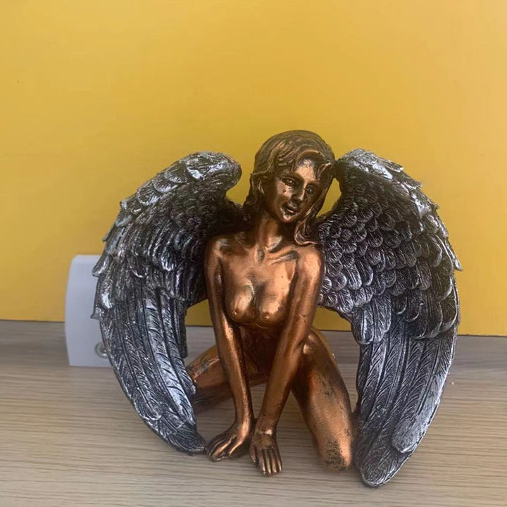 Skanto | Art Angel Kvinnelige Kvinne Vinger Knelende Kappe Hatt