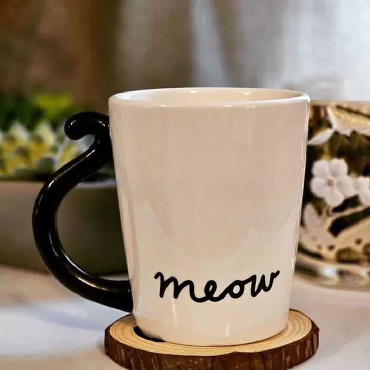 Skanto | Søt Håndlaget Svart Katt Lykke Kaffe Kopp