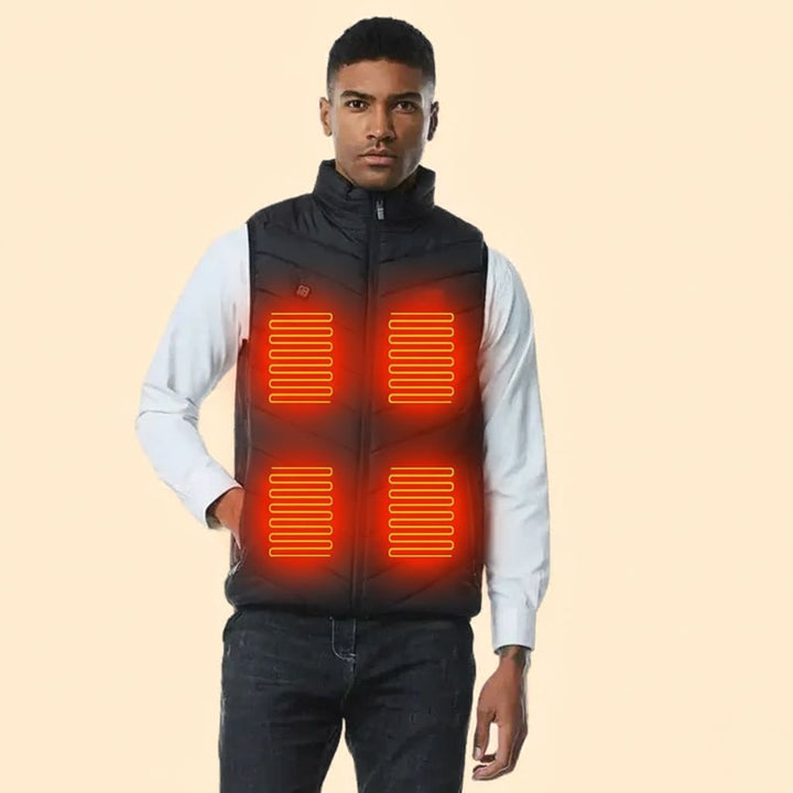 Skanto | Termisk oppvarmet vest | Isolert, designet for fotturer, reise og hverdagsbruk | Damers og herrers oppvarmet vest