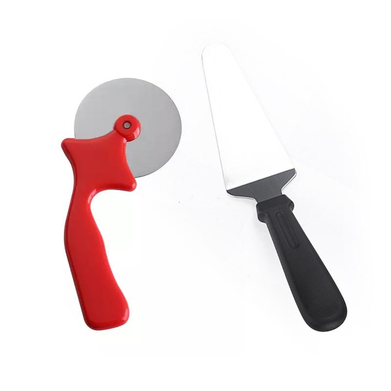 Rustfritt Stål Pizza Spatel og Cutter | Skanto