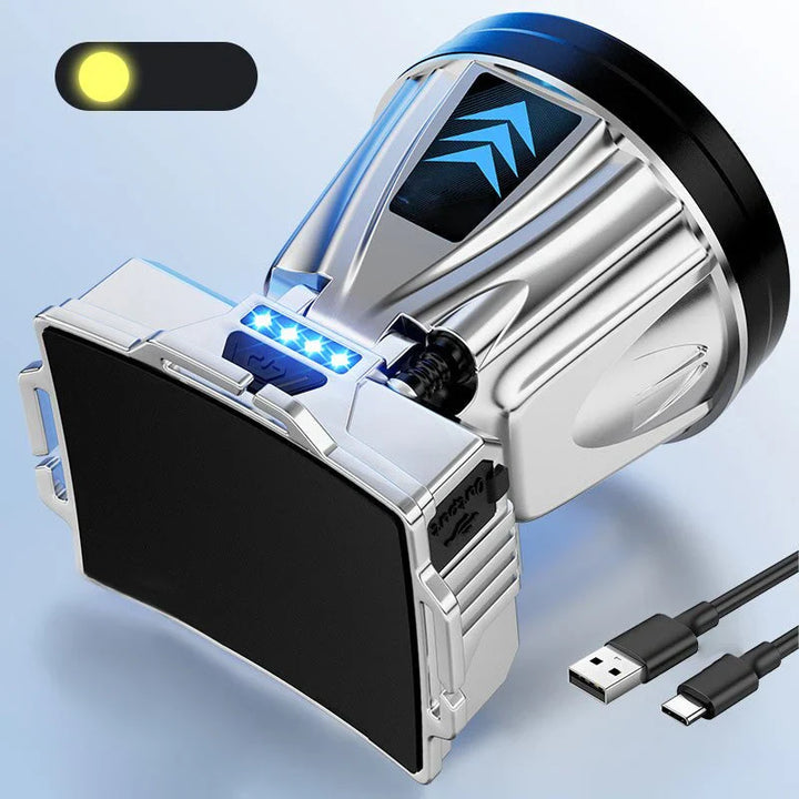 Skanto | Bredbånd LED-hodelykt med powerbank-funksjon og USB-ladeport
