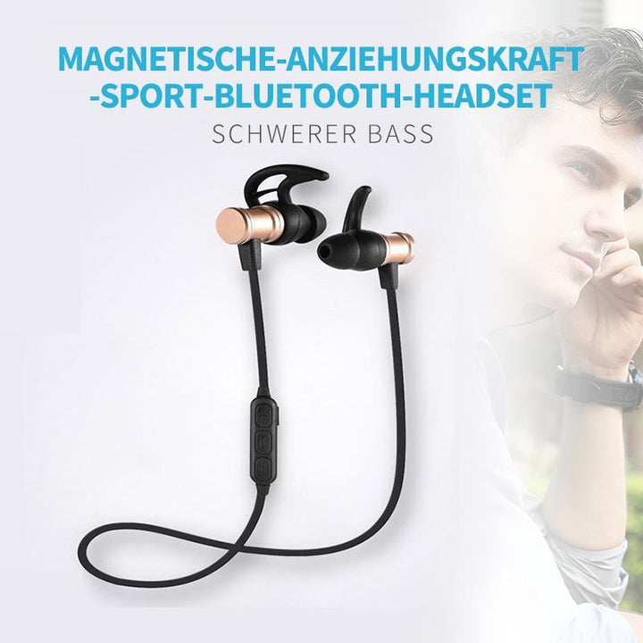 Skanto | Bluetooth-Hodetelefoner, Stereo In-Ear Hodetelefoner, Sikker Passform For Sport, Treningssenter, Reise (Vanntett, Støyreduserende Mikrofon)