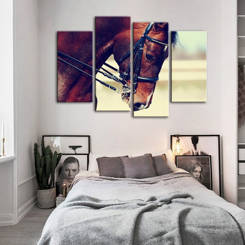4-Piece Graceful Horse - Canvas Wall Art Painting | Skanto