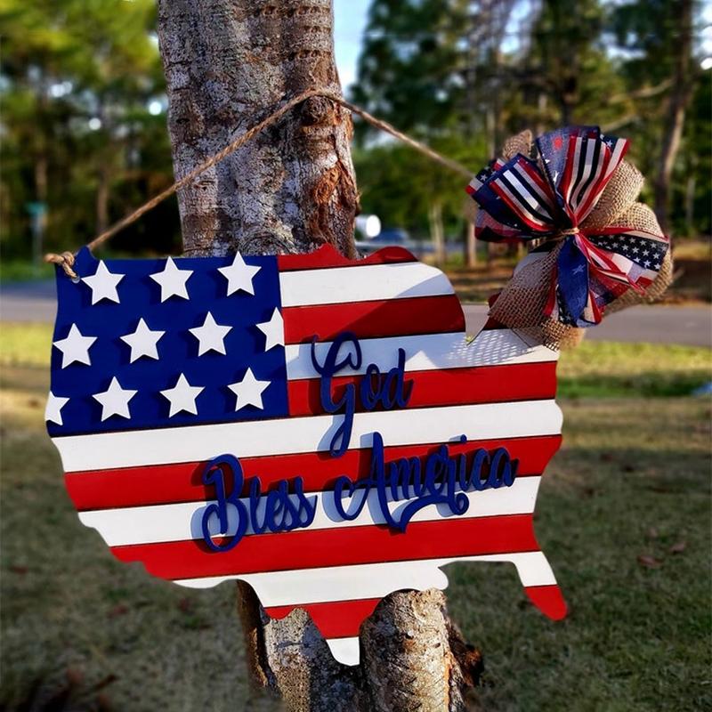 Skanto | Amerika Flaggt dekorativt skilt