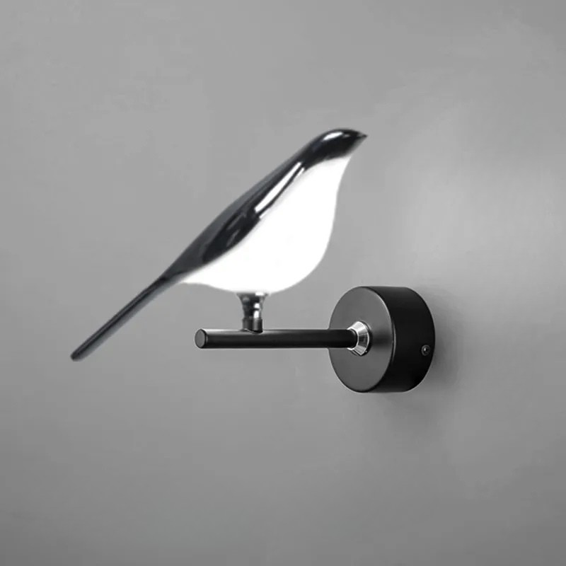 Skanto | BirdGlow – Fortryllende Vegglampe med Fugl for Mykt, Fangende Lys