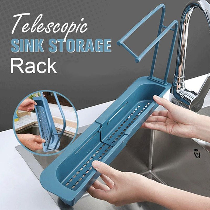Telescopisk vask lagringshylle | Skanto