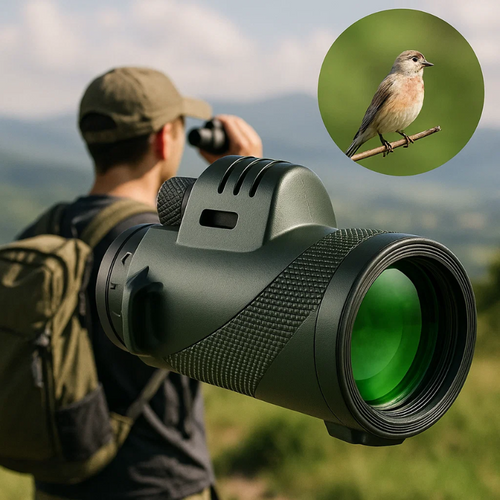 Skanto | Compact 600x Ultra-Zoom Monokular | HD Linse, Lettvekts & Perfekt for Fotturer, Fuglobservasjon, og Sportsbegivenheter