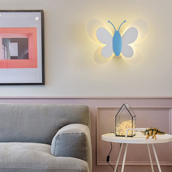 Skanto | LuminoArt – Vegglampe LED kreativ formet som en sommerfugl med 1 lys i akryl
